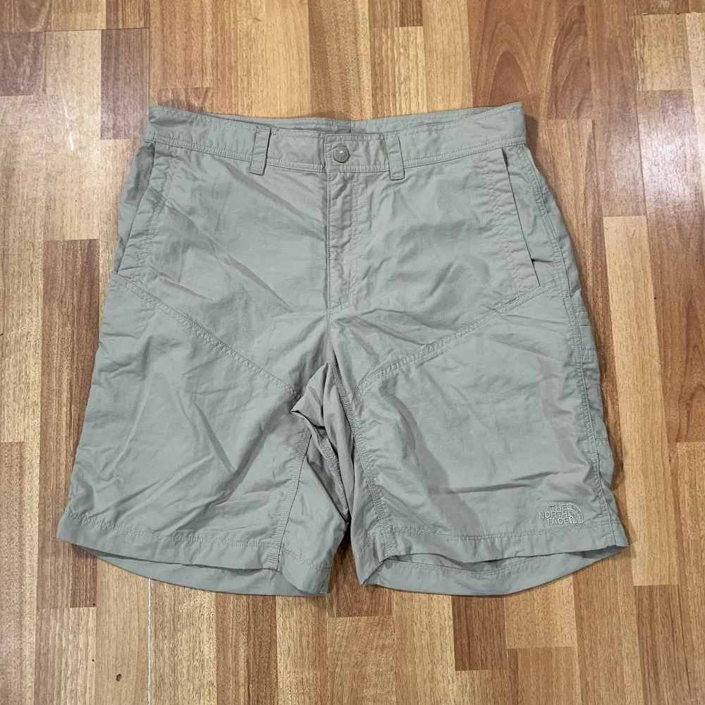 The North Face Shorts Mens Size 36 Brown Hiking Fishing Zip Pocket